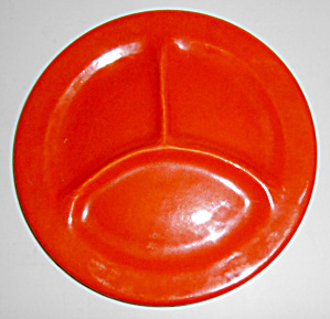 Bauer Pottery Plain Ware Very Rare Child's Orange Grill