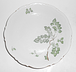 Mitterteich China Porcelain Green Leaves Soup Bowl