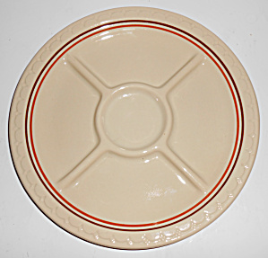 Syracuse Restaurant Ware China 4-Section Grill Plate  (Image1)
