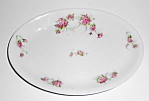 Austria Victoria China Porcelain Pink Roses Relish (Image1)