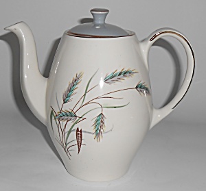 Alfred Meakin China Wheat w/Gold Small Coffee Pot (Image1)