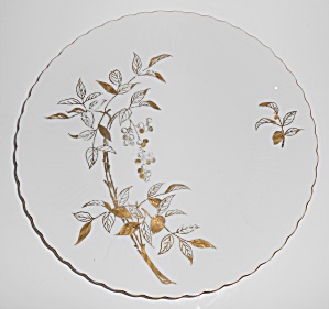 Victorian Porcelain China Nandin W/gold Dinner Plate