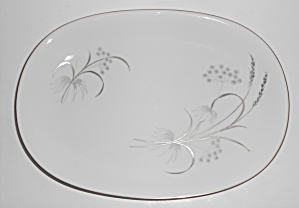 Rosenthal Porcelain China Platinum Wheat 6741 Platter