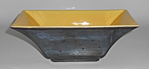 Franciscan Pottery Capistrano Art Ware Gunmetal/yellow