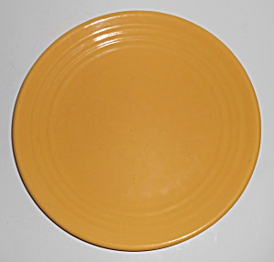 Bauer Pottery Ring Ware Yellow 9.5" Plate #4 (Image1)
