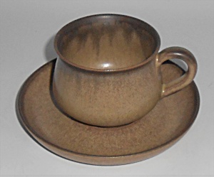Denby Pottery Stoneware Romany Cup & Saucer Set