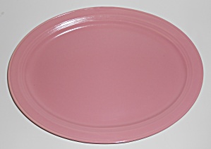 Coors Pottery Mello-tone Coral Pink Platter