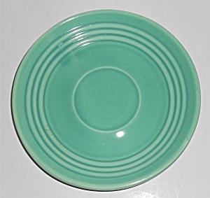 Vintage Bauer Pottery Ring Ware 3rd Period Jade Saucer  (Image1)