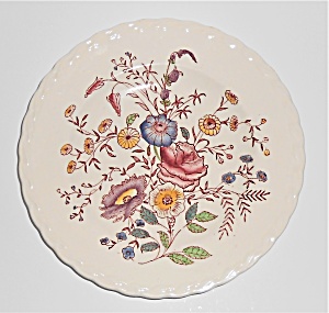 Vernon Kilns Pottery Chintz Bread Plate