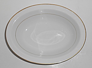 Noritake Porcelain China 5930 Dawn W/gold Vegetable