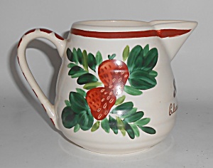 Bauer Pottery Strawberry Decorated Motto Soap Gpk Pit