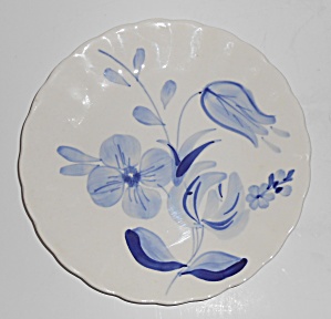 Blue Ridge Pottery Barbara Blue Salad Plate