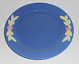 Coors Pottery Rosebud Blue 7'' Plate