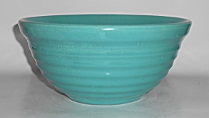 VINTAGE Bauer Pottery Ring Ware #12 Turquoise Outside R (Image1)