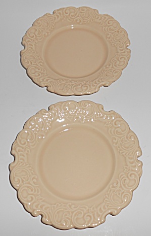Franciscan Pottery Victoria Old Ivory Pair Bread Plates (Image1)