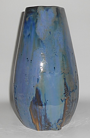 Fulper Art Pottery Chinese Blue Flambe' 10'' Vase (Image1)