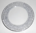 Click to view larger image of Kutani China Porcelain Platinum Decorated Bread Plate!  (Image1)