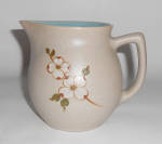 Click to view larger image of Pigeon Forge Pottery White Dogwood Decorated Pitcher! (Image1)