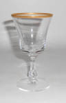 Click to view larger image of Franciscan / Tiffin Crystal Riviera Gold Wine Glass!  (Image1)