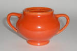 Bauer Pottery Plain Ware Orange Demi Sugar Bowl! MINT