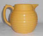 Click to view larger image of Bauer Pottery Ring Ware Yellow2 Qt Pitcher!  (Image1)