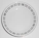 Seyei Fine China Japan Porcelain Black Geometric Soup