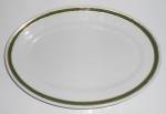 Click to view larger image of Jackson China Restaurant Ware Green Gold Bands Platter (Image1)