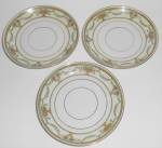 Click to view larger image of Tirschenreuth Porcelain China The Newton Set 3 Saucers  (Image1)