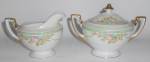 Meito China Porcelain Japan Floral Gold Green Yellow Cr