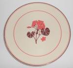 Franciscan Pottery Early Geranium Chop Plate