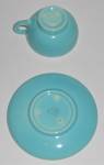 Click to view larger image of Franciscan Pottery El Patio Gloss Turquoise Demi Cup/Sa (Image3)