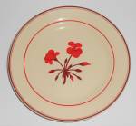 Click to view larger image of Franciscan Pottery Early Geranium Salad Plate (Image1)