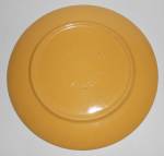 Click to view larger image of Bauer Pottery Ring Ware Yellow 9.5" Plate #4 (Image2)