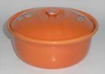Click to view larger image of Coors Pottery Rosebud Orange 2 Pt Straight Casserole Ro (Image2)