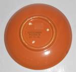 Click to view larger image of Coors Pottery Rosebud Orange Saucer Robert Schneider Co (Image2)