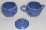 Click to view larger image of Vernon Kilns Pottery Early California Blue Creamer & Su (Image2)