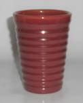 Click to view larger image of Bauer Pottery Ring Ware 12 Oz Burgundy Tumbler  (Image1)