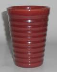 Click to view larger image of Bauer Pottery Ring Ware 12 Oz Burgundy Tumbler  (Image2)