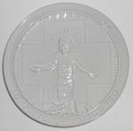 Click to view larger image of Frankoma Pottery 1970 King Of Kings Christmas Plate (Image1)