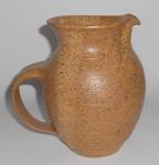 Click to view larger image of Studio Pottery Wheel Thrown Face Pitcher (Image2)