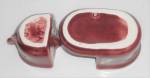 Click to view larger image of Camark Pottery Maroon Demitasse Creamer/Sugar Bowl Set (Image3)