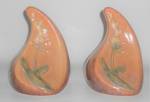 Roseville Art Pottery Pair Brown Wincraft Bookends