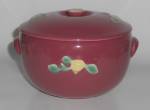 Click to view larger image of Coors Pottery Rosebud Red Small Triple Service Cass (Image2)