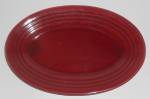 Click to view larger image of Bauer Pottery Ring Ware Burgundy Rare Small Platter (Image1)