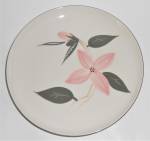 Winfield China Pottery Pink Floral Dinner Plate