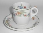 Syracuse China Pottery Restaurant Floral Demitasse Cup 