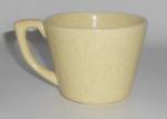 Click to view larger image of Bauer Pottery Mission Moderne Yellow Speckle Cup (Image1)