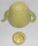 Click to view larger image of VERY RARE Bauer Pottery Ring Ware Chartreuse 6-Cup Teap (Image6)