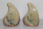 Click here to enlarge image and see more about item 37180: Roseville Art Pottery Pair Green Wincraft Bookends