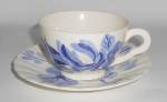 Blue Ridge Pottery Barbara Blue Cup & Saucer Set